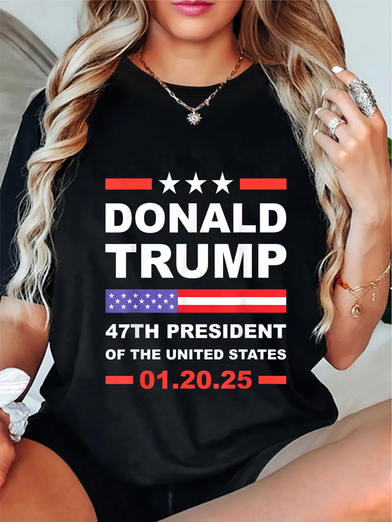 Donald Trump 47th President 2025 Inauguration USA Patriotic TShirt