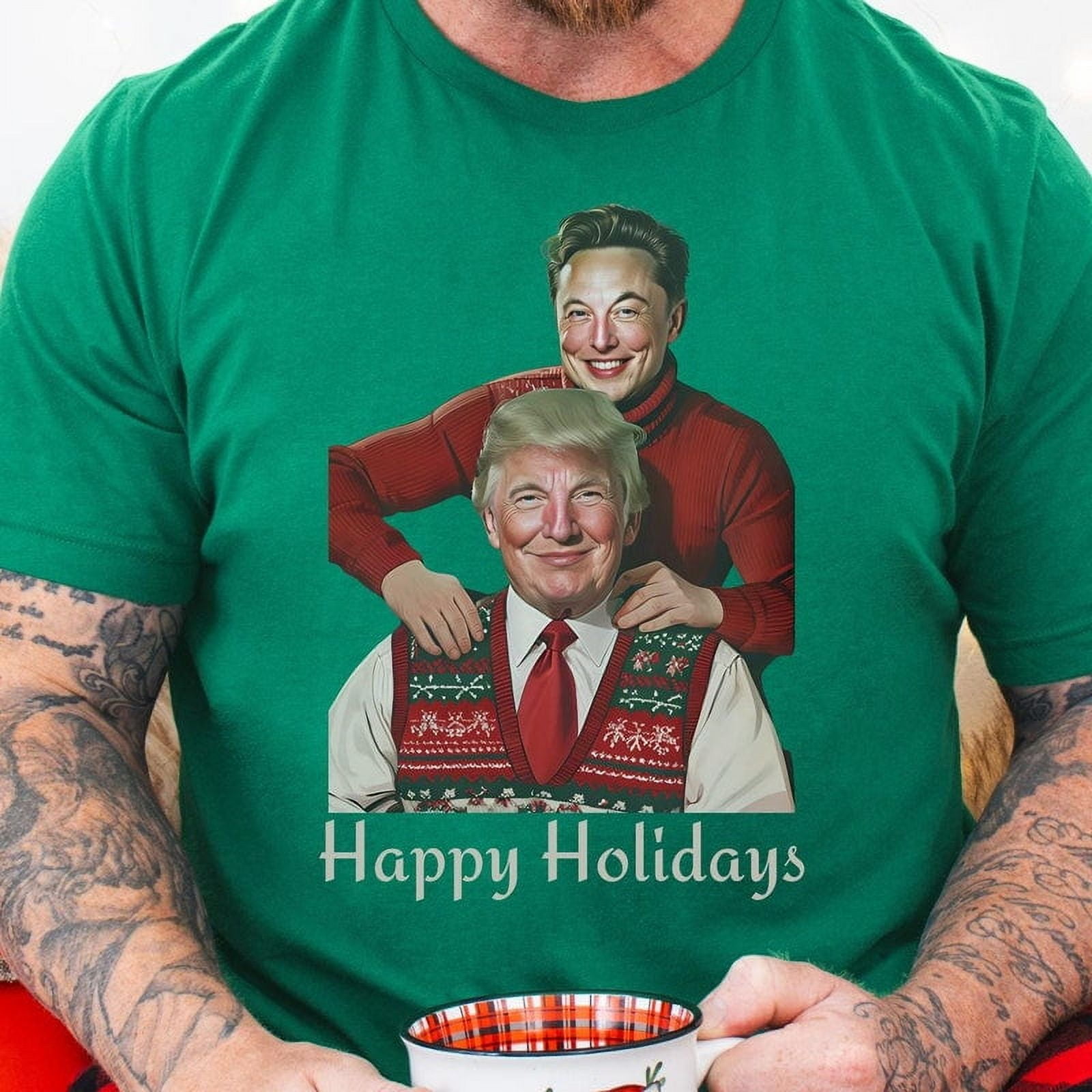 Donald Trump 90s Christmas Photo Shirt, Funny Trump Christmas Shirt