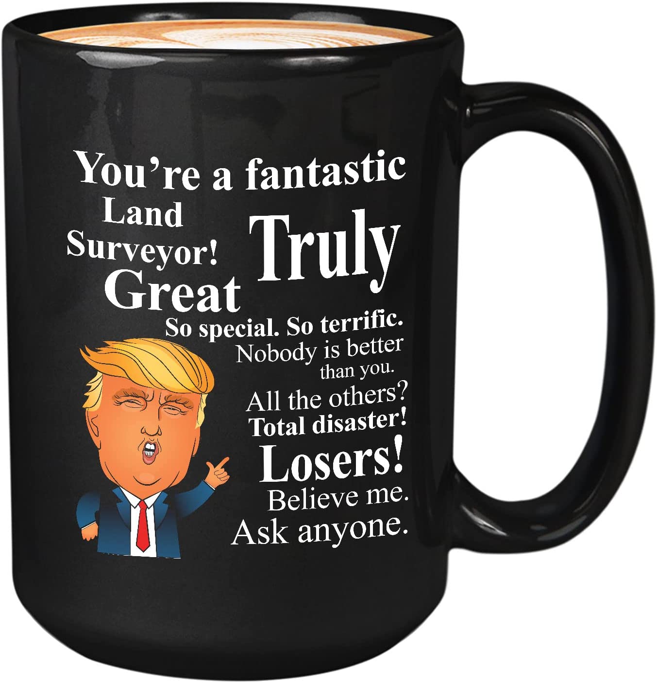 Republican Kaffeetasse „Drain The Swamp“ – USA Flag Design, 325 Ml, Spülmaschinenfest, Geschenk Für Patrioten