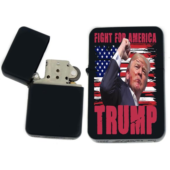 Donald Trump Collection Make America Great Again Collectible Windproof Oil Lighters! - Christmas, Halloween & Valentines Day Gift (LT-11)