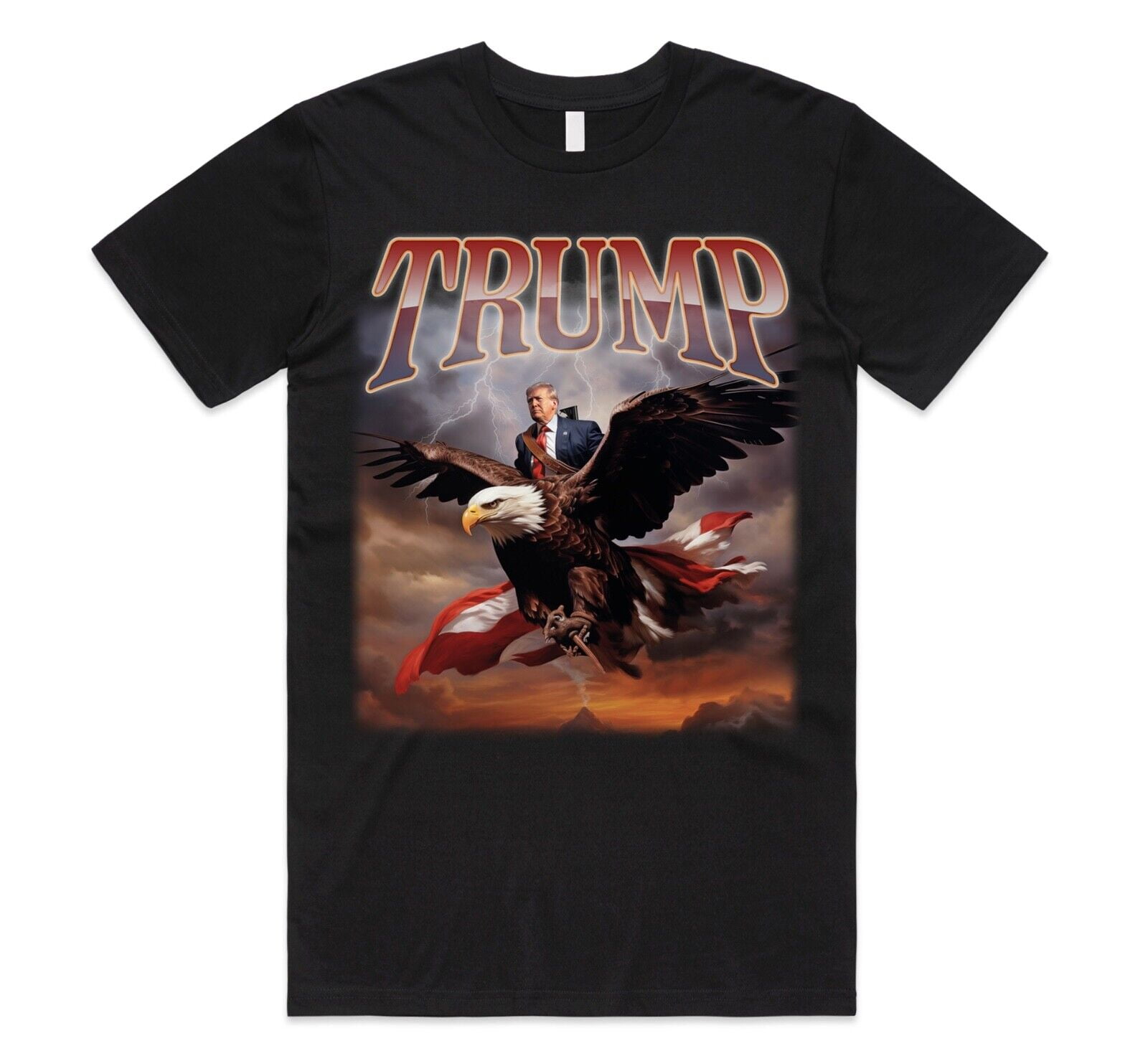 Donald Trump Eagle Tshirt Top Funny Election Campaign 2024 Gift