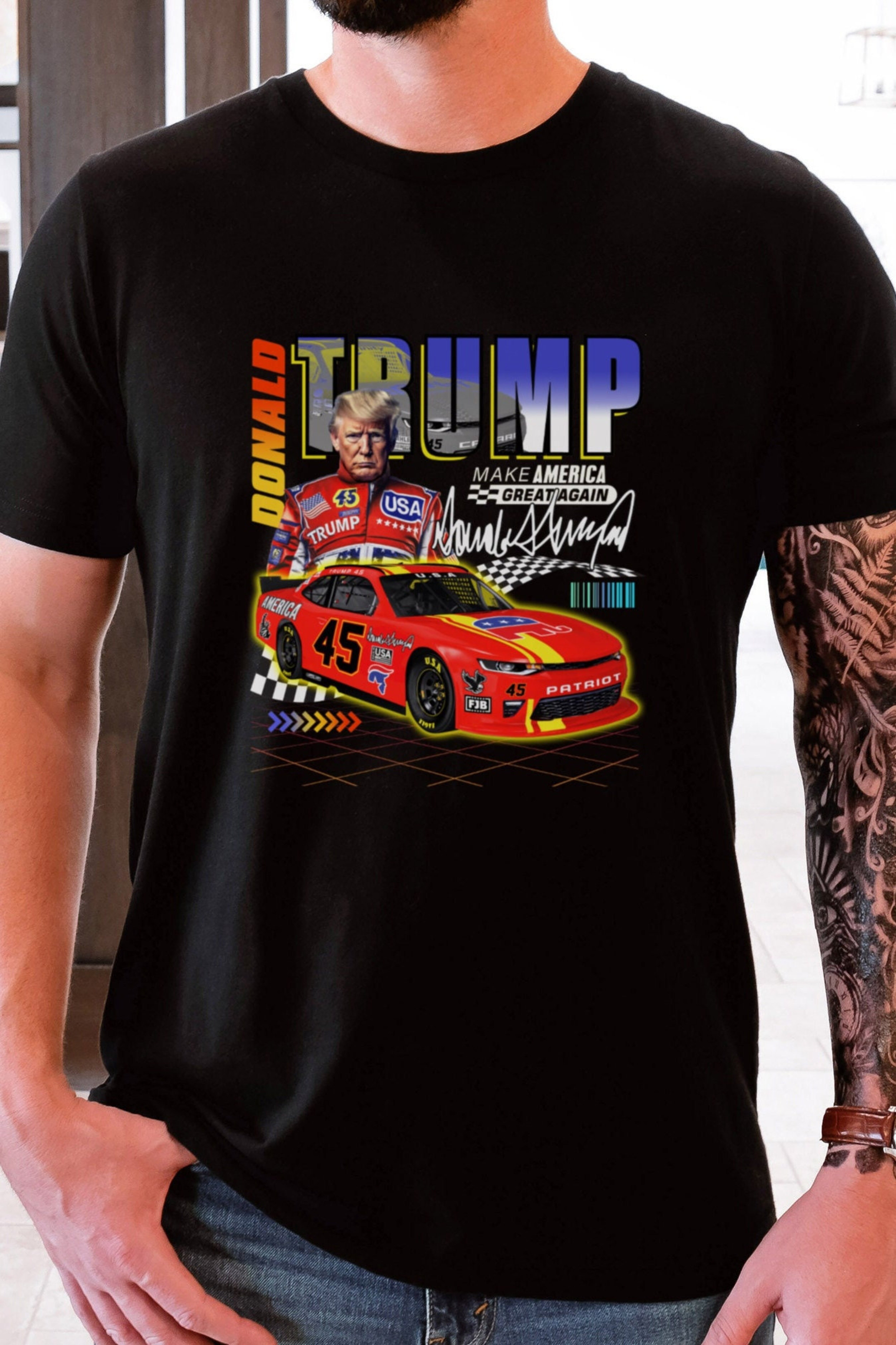 Donald Trump Election 2024 Make America Great Again Racing Trump Race