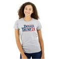 thumbnail image 1 of Donald Trump Election Campaign 2024 Womens Fitted Plus Size Graphic Tee Brisco Brands 2X, 1 of 5