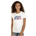 thumbnail image 1 of Donald Trump Election Campaign 2024 Womens Fitted Plus Size Graphic Tee Brisco Brands 2X, 1 of 5