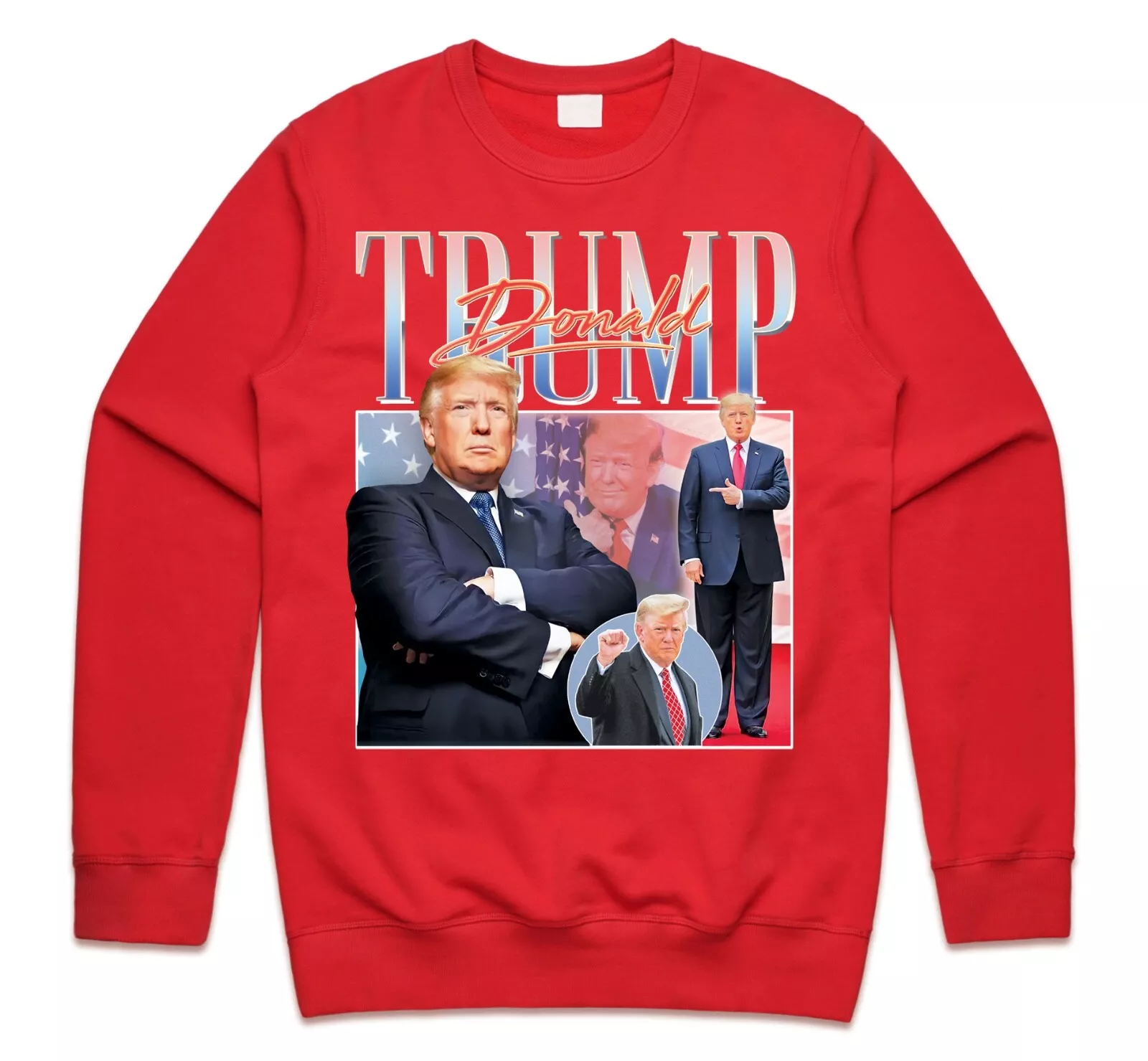 Donald Trump Homage Jumper Sweatshirt Funny 2024 Election Campaign