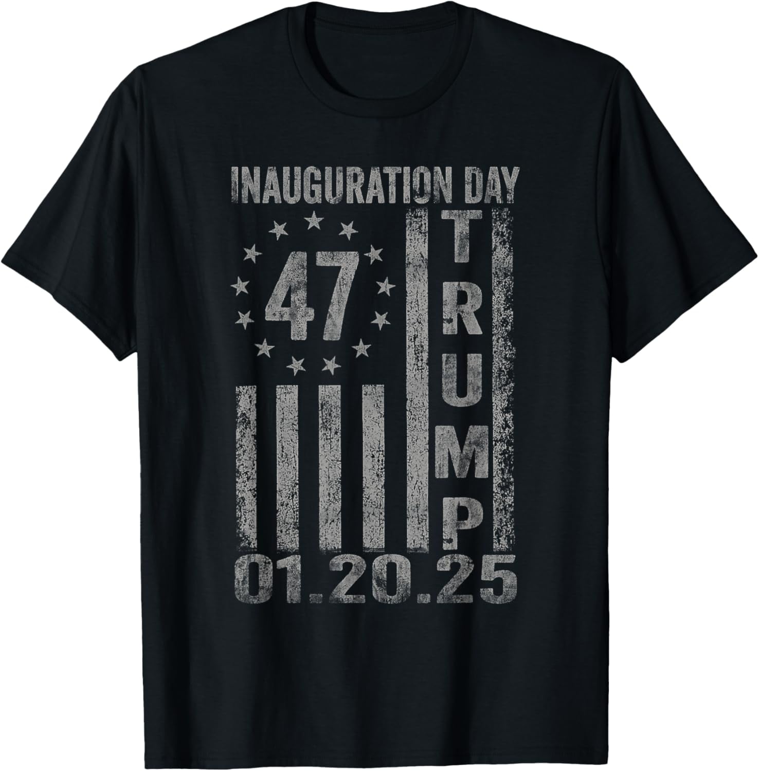 Donald Trump Inauguration Day 2025 47th President USA Flag TShirt