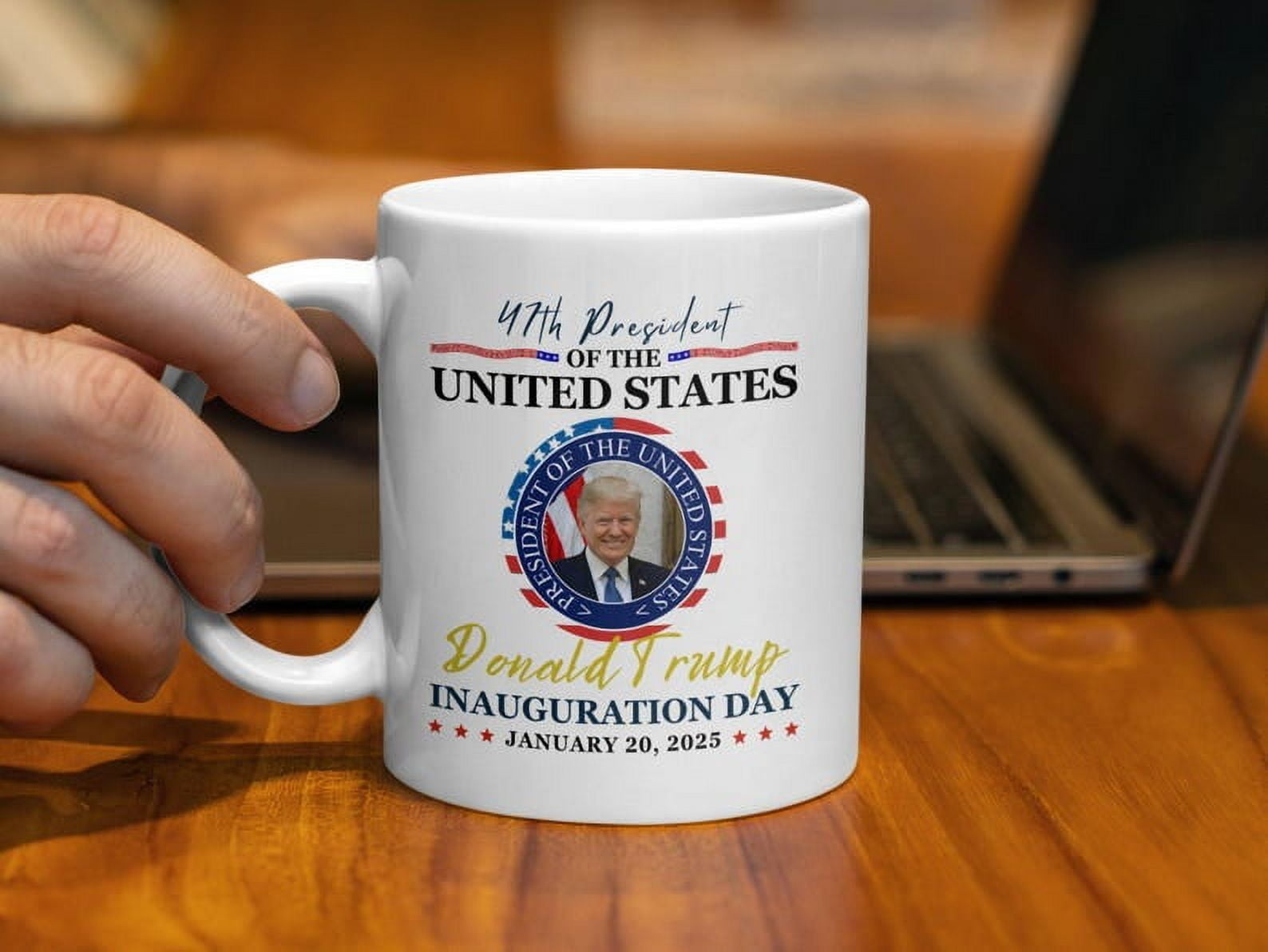 Donald Trump Inauguration Day 2025 Mug 47th President Trump Memorabilia