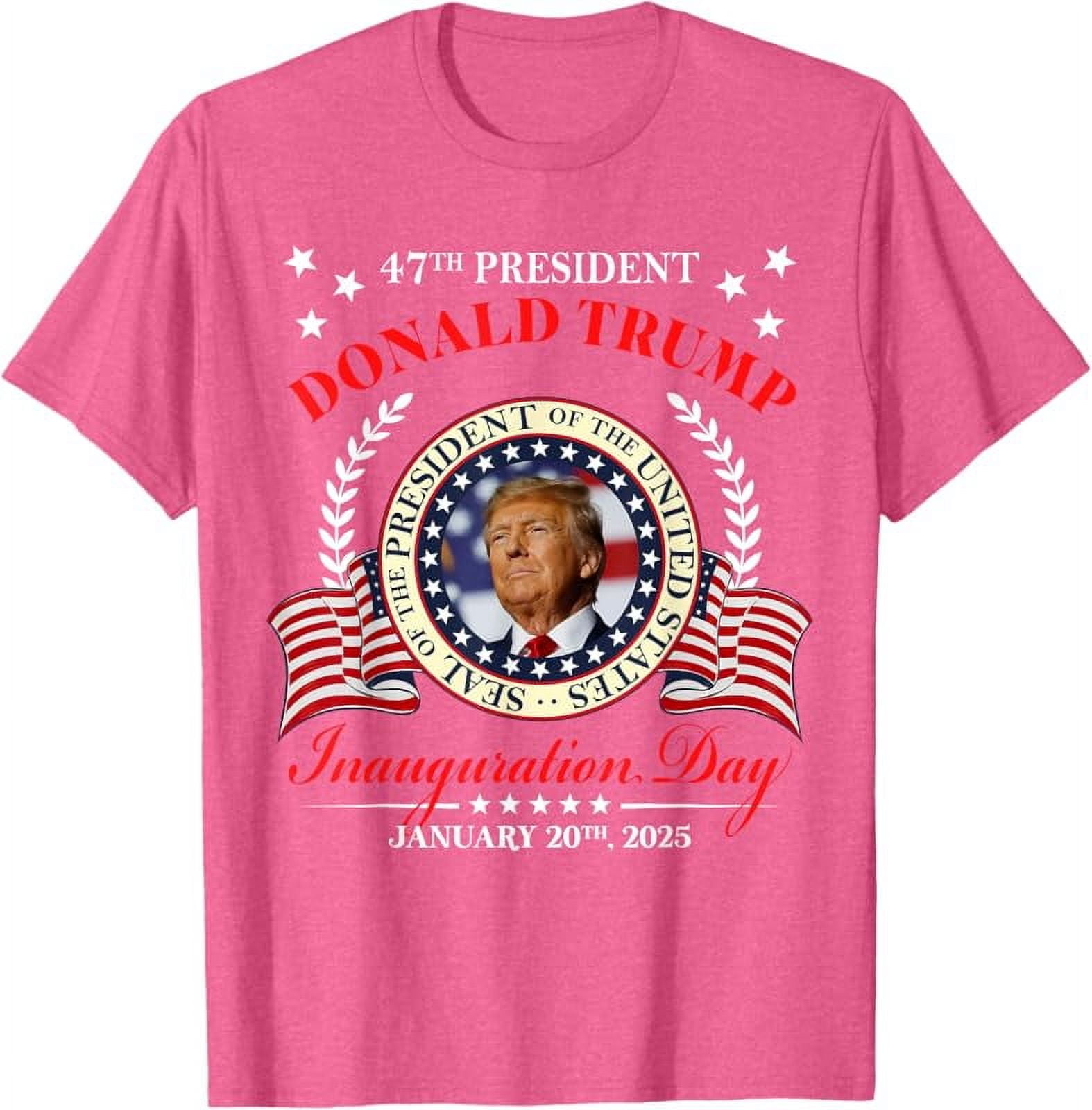Donald Trump Inauguration Day 2025 USA 47th President 45 47 TShirt