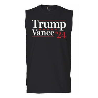 Donald Trump JD Vance 24 Muscle Shirt Make America Great Again 2024 MAGA USA First Republican 47 President VP Men's