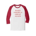 thumbnail image 1 of Donald Trump Make America Great Again Baseball Short Sleeve T-shirt-Red-Small, 1 of 4