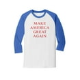thumbnail image 1 of Donald Trump Make America Great Again Baseball Short Sleeve T-shirt-Royal-XL, 1 of 4
