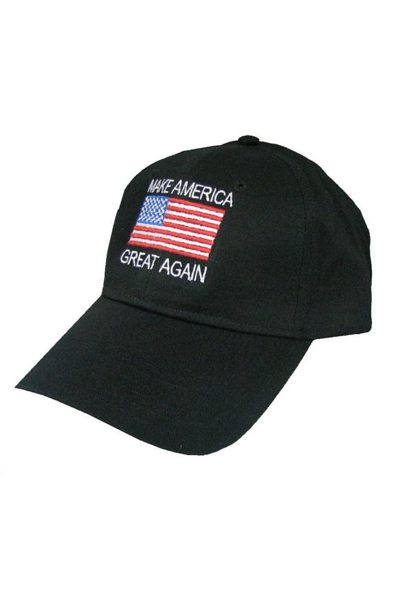 Donald Trump Make America Great Again Hat-Black Flag