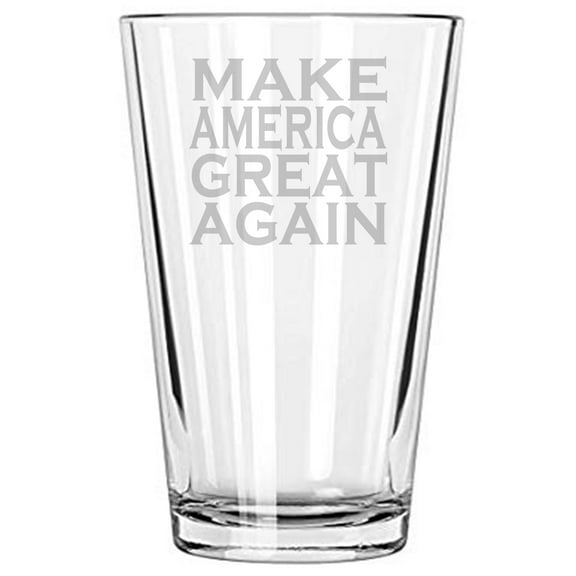Donald Trump Make America Great Again MAGA President United States 16 oz Beer Pint glass