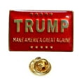 thumbnail image 1 of Donald Trump Make America Great Again Red Bike Motorcycle Hat Cap lapel Pin, 1 of 4