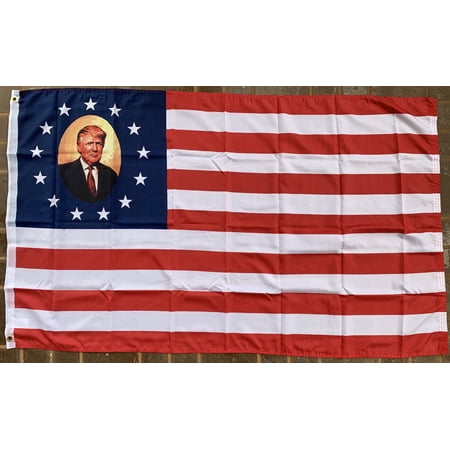 Donald Trump Portrait Flag 3'X5' Rough Tex® 100D