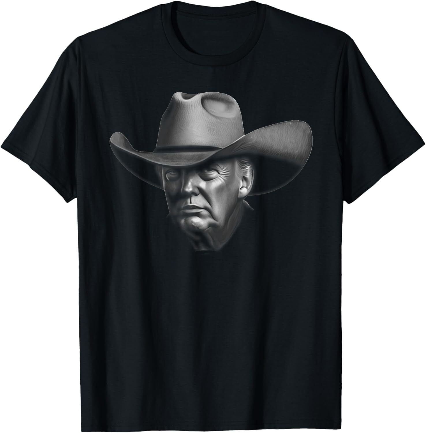 Donald Trump Portrait USA Cowboy Vote Election 2024 US MAGA TShirt