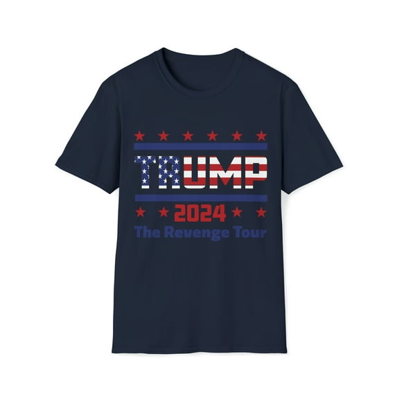 Donald Trump President Unisex Softstyle T-Shirt 2024 Revenge Tour
