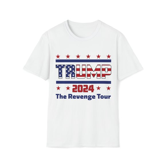 Donald Trump President Unisex Softstyle T-Shirt 2024 Revenge Tour