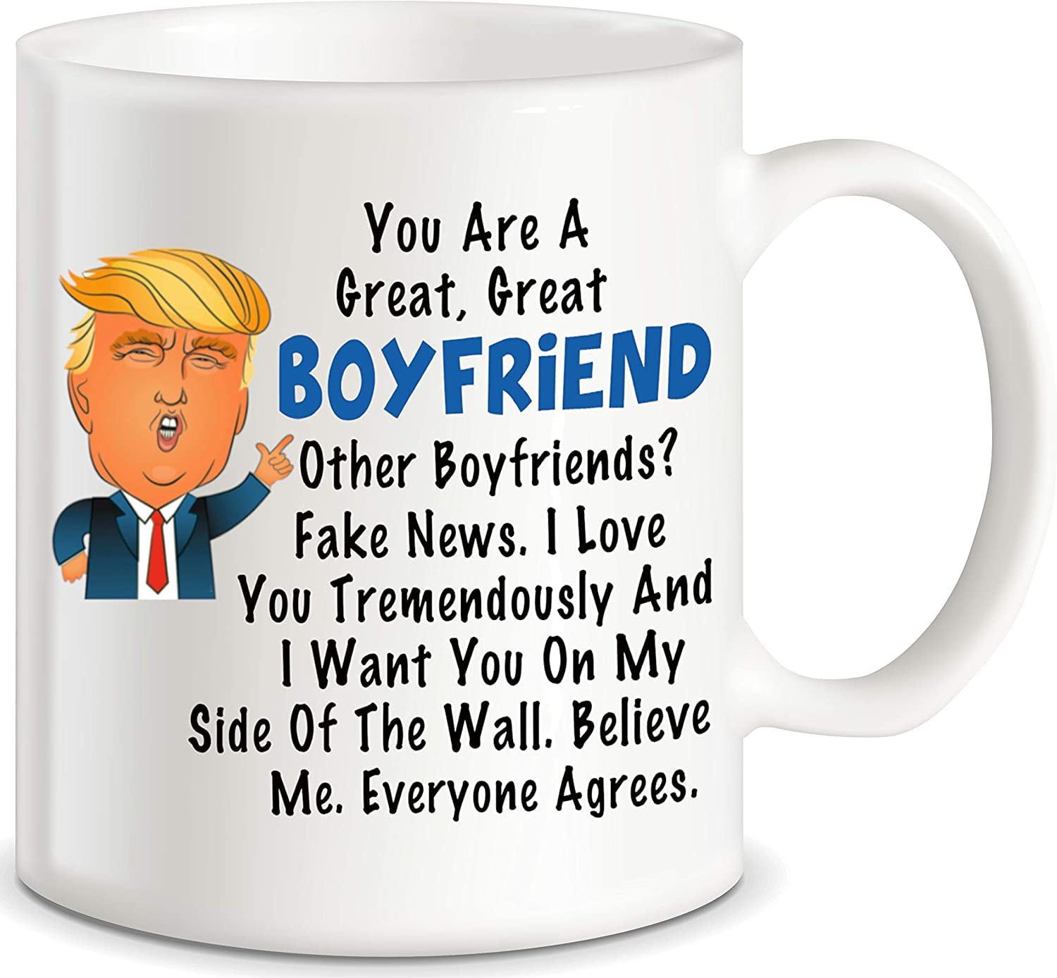 Funny 1st Anniversary Husband Trump Mug, First Anniversary Gifts For H –  Freedom Look