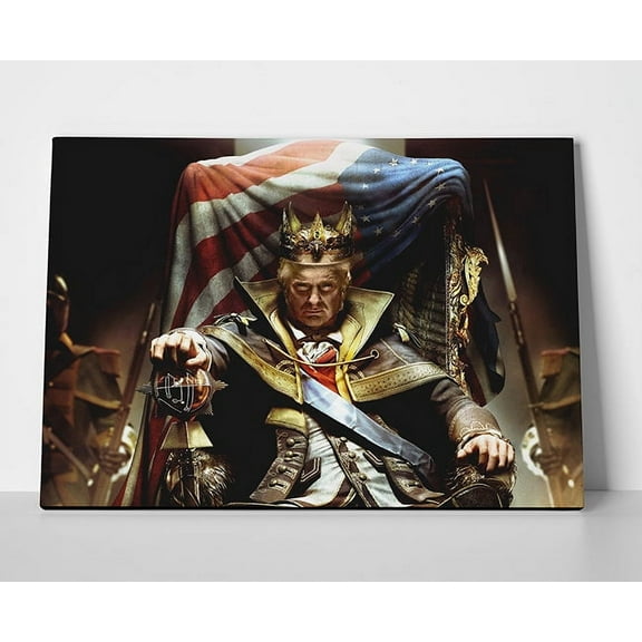 Donald Trump Throne Poster or Wrapped Canvas