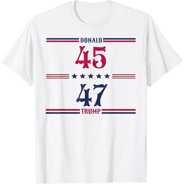 Donald Trump Victory 47th President 2024 America Flag TShirt