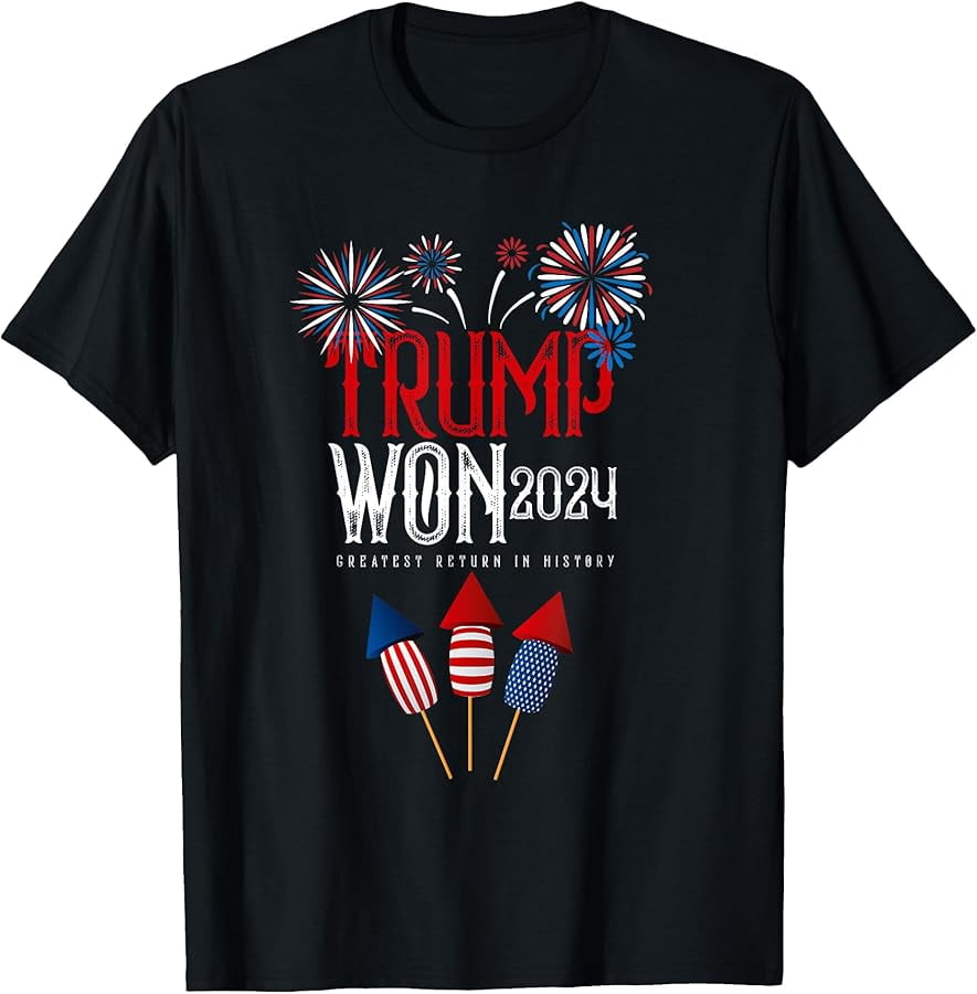 Donald Trump Won 2025 Election Inauguration Men Women Kids TShirt