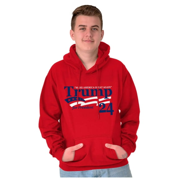 Donald Trump for 2024 President Hoodie Sweatshirt Women Men Brisco Brands L