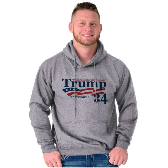 Donald Trump for 2024 President Hoodie Sweatshirt Women Men Brisco Brands M