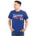 thumbnail image 1 of Donald Trump for 2024 President Plus Size Crewneck Graphic Tee Shirt Brisco Brands 2X, 1 of 5