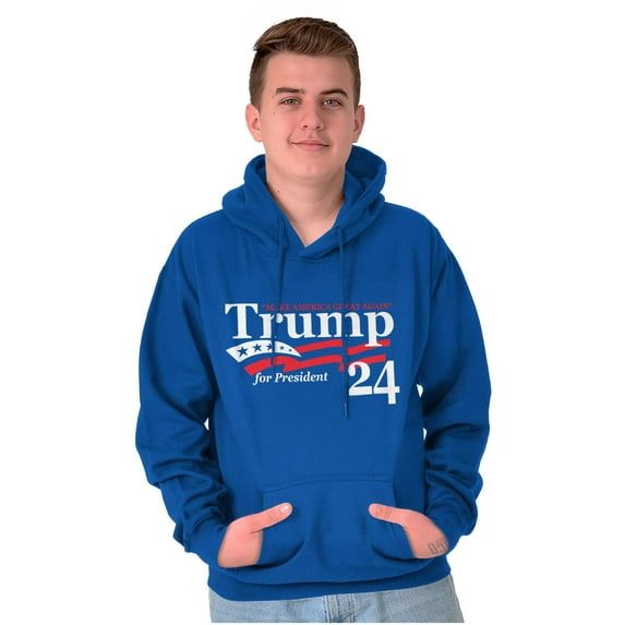 Donald Trump for 2024 President Unisex Plus Fleece Graphic Hoodie Brisco Brands 2X