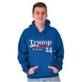 thumbnail image 1 of Donald Trump for 2024 President Unisex Plus Fleece Graphic Hoodie Brisco Brands 4X, 1 of 5