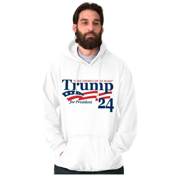 Donald Trump for 2024 President Unisex Plus Fleece Graphic Hoodie Brisco Brands 5X