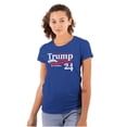 thumbnail image 1 of Donald Trump for 2024 President Womens Fitted Plus Size Graphic Tee Brisco Brands 2X, 1 of 5