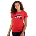 thumbnail image 1 of Donald Trump for 2024 President Womens Fitted Plus Size Graphic Tee Brisco Brands 2X, 1 of 5