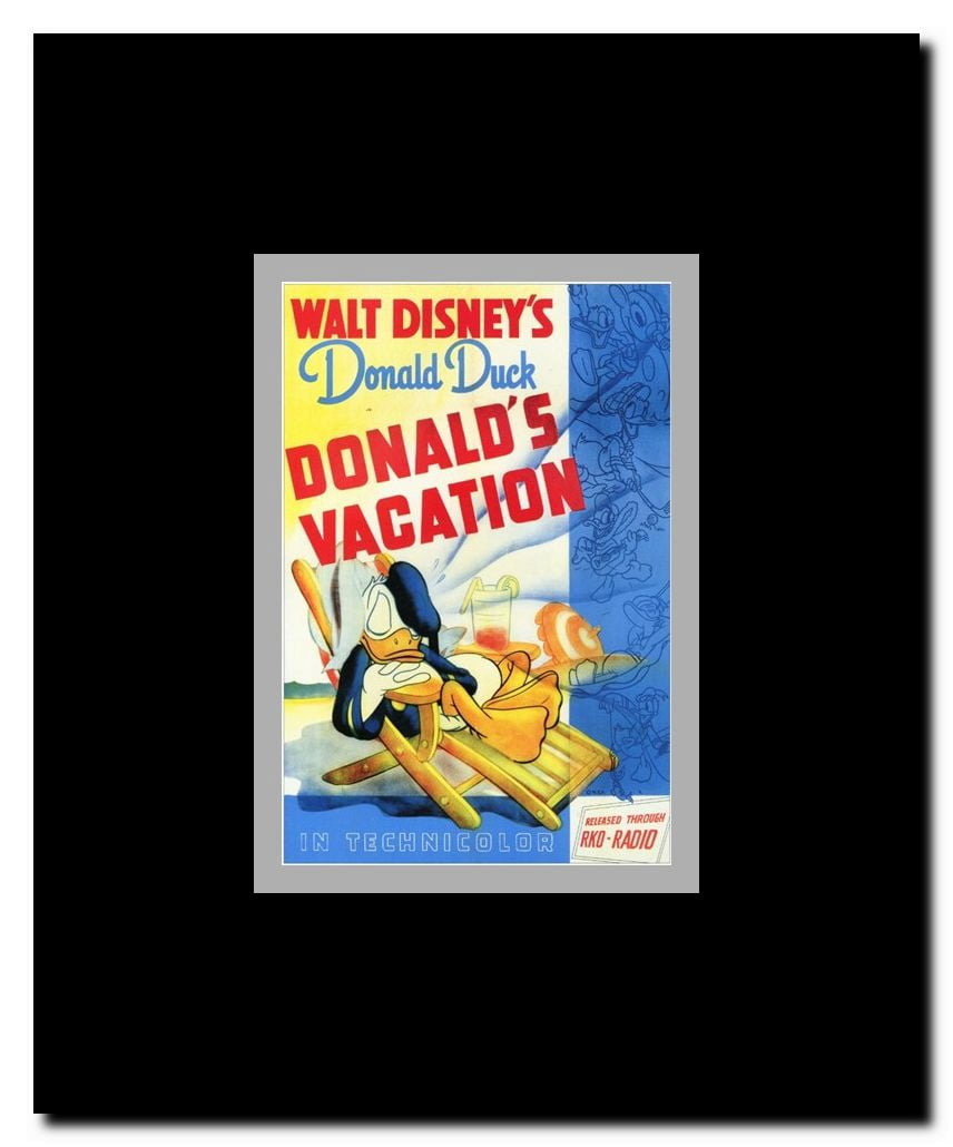 Donald's Vacation Framed Movie Poster