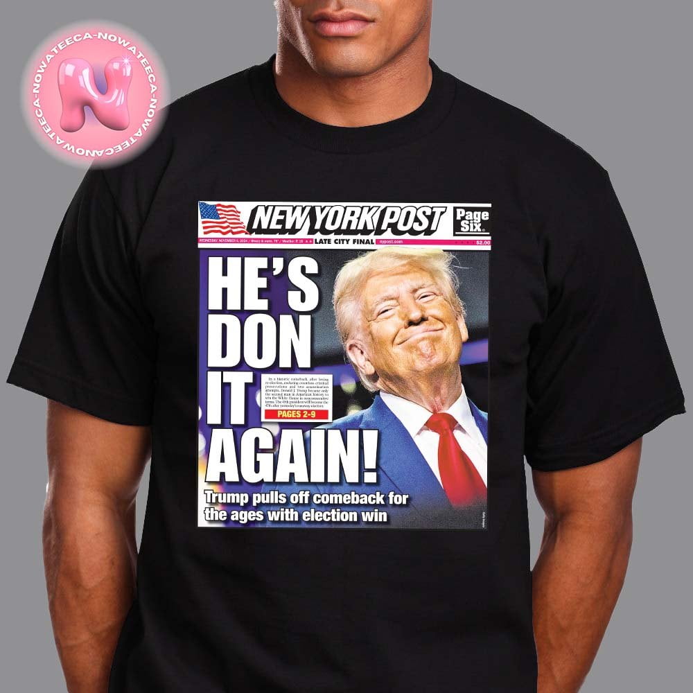 Donaldtrumpwins2024presidentialelectionnewyorkpostcoverheis