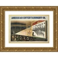 thumbnail image 1 of Donaldson Litho Co. 14x11 Gold Ornate Wood Frame and Double Matted Museum Art Print Titled - American Entertainment Co. (1898), 1 of 4