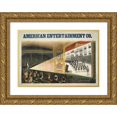 thumbnail image 1 of Donaldson Litho Co. 18x14 Gold Ornate Wood Frame and Double Matted Museum Art Print Titled - American Entertainment Co. (1898), 1 of 4