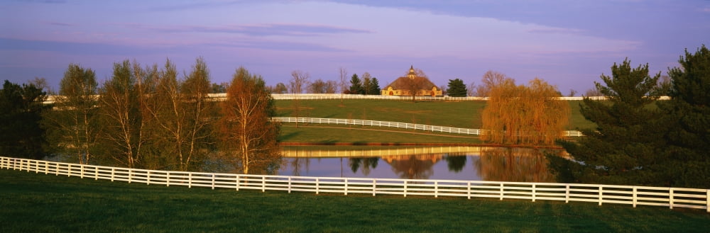 Donamire Farm KY Canvas Art - Panoramic Images (36 x 12)