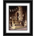 thumbnail image 1 of Donatello 2x Matted 20x24 Black Ornate Framed Art Print 'The High Altar of St Anthony', 1 of 2