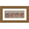 thumbnail image 1 of Donatello 2x Matted 24x14 Gold Ornate Framed Art Print 'Putti of the trabeation', 1 of 2