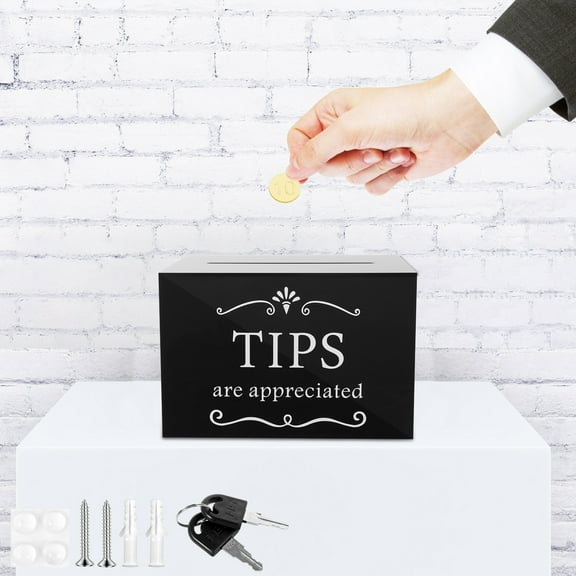 Donation Box Acrylic Ballot Box Raffle Box with Lock Safe Reliable Voting Box Portable Suggestion Box Convenient Practical Donation Box Versatile Ballot Box Suitable for Office