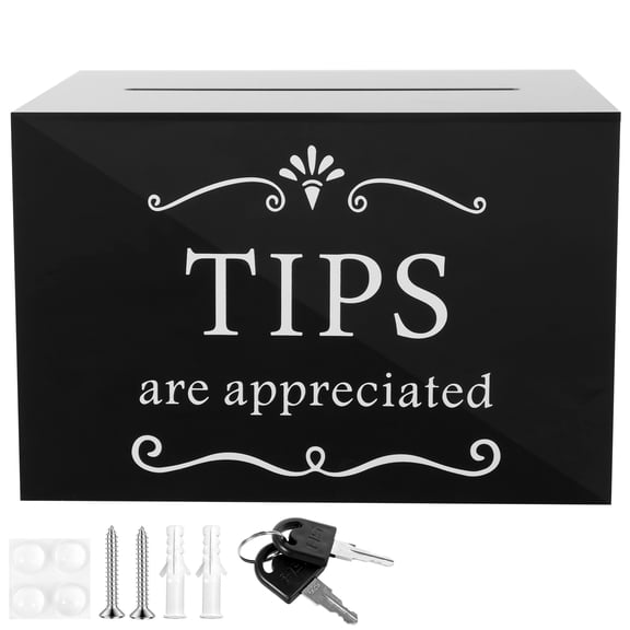 Donation Box Acrylic Ballot Box Raffle Box with Lock Safe Reliable Voting Box Portable Suggestion Box Convenient Practical Donation Box Versatile Ballot Box Suitable for Office