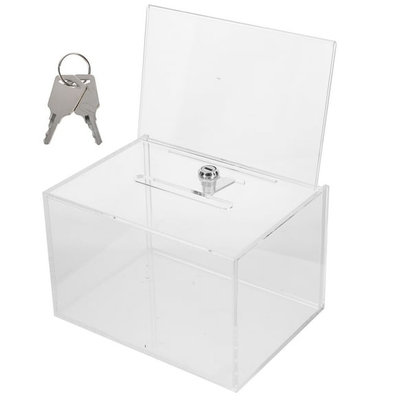Donation Boxes for Fundraising Mail Box Raffle Box Clear Window Mailbox Letter Post Container