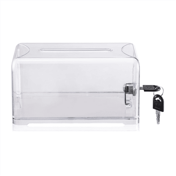 Donation Suggestion Box with Lock, Ballot Box,Suggestion For Fundraising, Donation, Tip Jars, Raffle