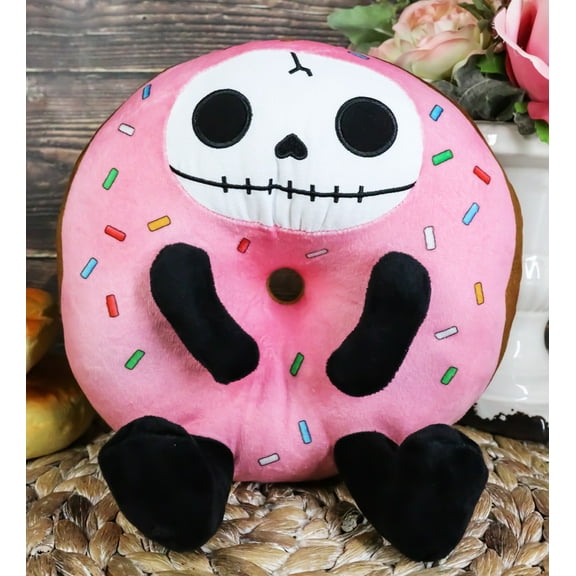 Donatsu Strawberry Sprinkles Donut Furrybones Skeleton Plush Toy Doll Furry Bone