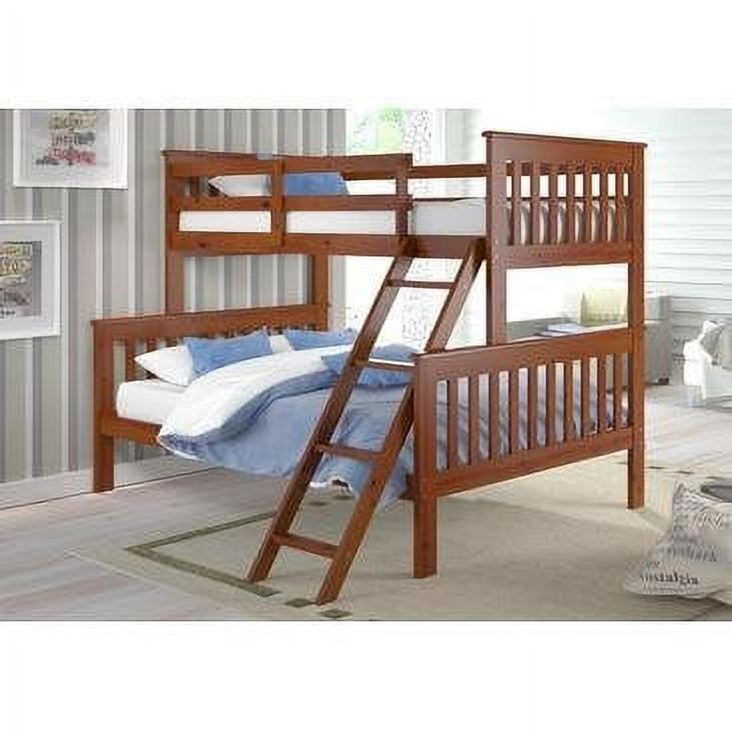 Twin Pinewood Daybed with Bookcase and Trundle in Dark Brown
