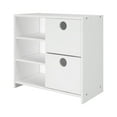 thumbnail image 1 of Circles Low Loft 2 Drawer Shelf With Shelves White, 1 of 5
