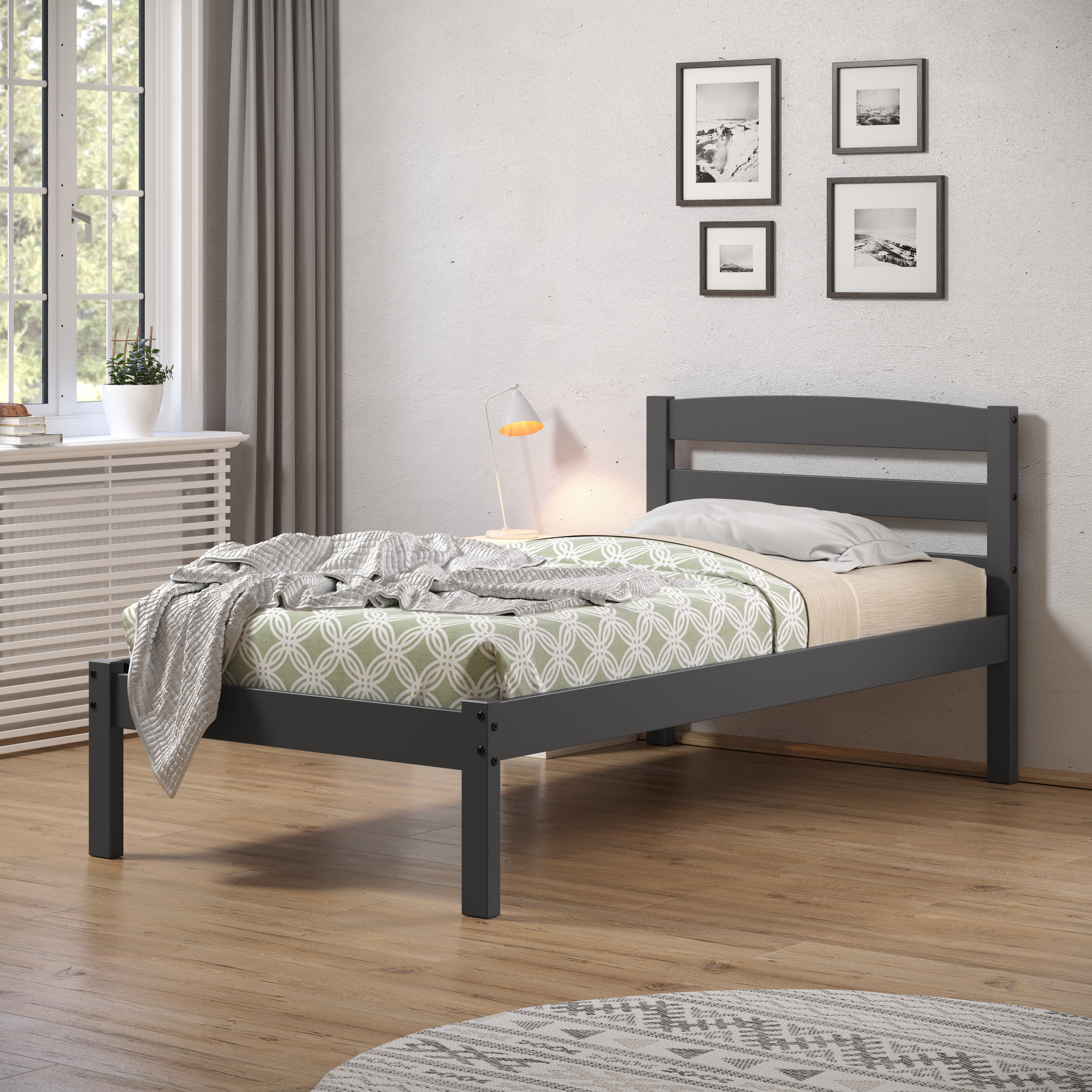 Donco Kids Econo Scandinavian Twin Dark Grey Bed