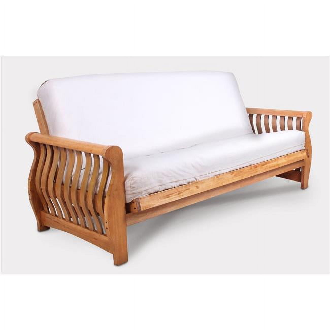 Donco Kids Futons PDATLMOF Atlanta Full Size Medium Frame Futon Mattress Oak